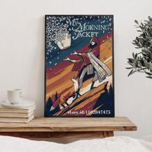 1 件我的早晨夹克海报装饰画海报墙艺术客厅海报卧室画流行无框