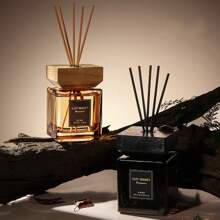 1pc 16.9oz (500ml) Reed Diffuser Set, Suitable For Home Indoor Decor, Includes 5 Fragrance Sticks, Bedroom/Study Room/Bathroom Aromatherapy Diffuser, Air Freshener - 1pc/500ml/16.9floz - 查看 3