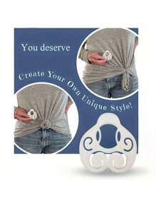 1 pieza Botón multifuncional de blusa de mujer para estilo de moda en camisetas y cinturones - Botón blanco multifuncional de blusa - Multicolor - Ver 8