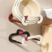 1pc Heart-Shaped Expandable Bathroom Shelf, Wall-Mounted Storage Rack Holder For Sink/Vanity/Kitchen/Balcony, No-Drill