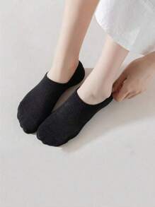 10 Pairs Women Liner Socks, White & Black, Minimalist Fashion Invisible Versatile Soft And Comfortable Moisture Wicking