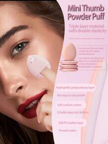 44 Pieces Of Makeup Brush Set, Including 20 Pieces Of Makeup Brushes +5 Pieces Of Makeup Sponge, 5 Pieces Of Mini Makeup Sponge, 5 Pieces Of Triangle Powder Puff, 5 Pieces Of Mini Finger Powder Puff, 1 Hair Band, 2 Wrist Straps, 1 Cleaning Tool