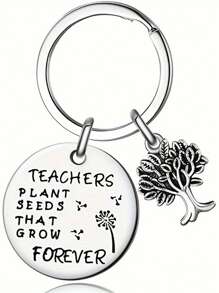 Creative Stainless Steel Keychain, Teacher's Day, Birthday, Christmas, Graduation Thanksgiving Gift For Teachers