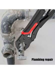 Heavy Duty Pliers - Multi-Function Pliers - Vise Grip - Clamp Pliers, Can Clamp Pipes, Ergonomic Black Handles With Red Accents, Suitable For Pipe Maintenance, Machinery, Pipes, Auto Repair And Household Maintenance. - Multicolor - View 7