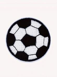 5pcs 3.5cm Round Football Soccer Patches - Iron On Sewing Embroidery Badge Sticker For DIY Clothes And Decoration Garment Fabric Appliques - For Sports Fans & Crafters - Perfect For Personalizing Clothing & Accessories