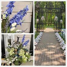 1/2/3 件人造花 33 英寸丝绸花长茎假花适用于 DIY 花墙、场景布置、客厅和卧室花瓶插花、婚礼、派对装饰、办公桌装饰。秋季和春季叶收获、房间装饰、家居装饰、厨房装饰、婚礼装饰、餐桌装饰、中心装饰、办公室装饰、花园装饰、户外装饰