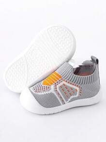 1双男女通用婴儿网面鞋，婴幼儿学步鞋，适合春夏新款 - 灰色 - 查看 7