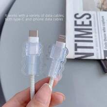 10pcs ABS Resin Cable Case: Protect Your Cable From Breaking And Disconnection, Apple Cable Case, Compatible With IPhone 18-20W Small Head Charger, Prevent Charger From Breaking