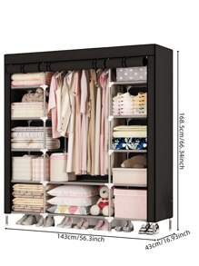 1pc No-Drill Wall Mount Coat Rack, Nordic Ins Style Bedroom Storage Organizer, Essential For Small Apartment, Dorm