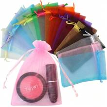 Organza Gift Bags - Mixed Color, Satin Drawstring Organza Small Pouches For Wedding Party, Jewelry, Watch Packaging