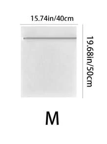 1 件装涤纶矩形拉链洗衣袋，多用途洗漱包，厚网眼储物袋，保护性洗衣袋，涤纶网眼拉链袋，适用于衣物，旅行收纳，洗衣保护袋，适用于衬衫、胸罩、袜子、袜子、内衣、裤子、鞋子、口罩、旅行收纳盒