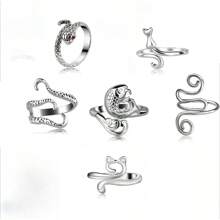 钩针环、可调节针织张力环、手指顶针、猫爪针织针尖、快速针织钩配件，适合作为送给母亲和祖母的礼物 - 彩色 - 查看 15