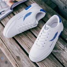 男士学生白色运动鞋，2025 年春夏新款韩版时尚休闲硫化鞋，透气轻便运动训练鞋，适合青少年夏季休闲、户外、旅行、毕业礼物、生日配饰 - 彩色 - 查看 9