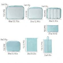 7 Stück Packtaschen für Reisen, Koffertaschen-Organizer für Kleidung, Schuhe, Unterwäsche, geeignet für Geschäftsreisen, Urlaubsreisen, Reiseaccessoires, Urlaubsaccessoires