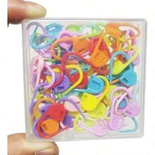 Colorful Knitting Stitch Markers Crochet Hooks, Knitting Needle Accessories, Knitting Row Counter, DIY Craft Plastic Needles, Sewing Supplies - Multicolor - View 13