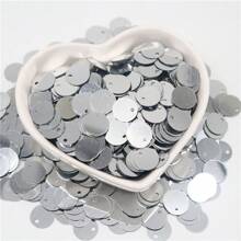20g 400pcs Paillettes 10mm Flat Round Large Sequin Edge Hole Loose Sequins 1cm Diy Jewelry Sewing Wedding Decoration Craft Garment Accessories Lentejuelas