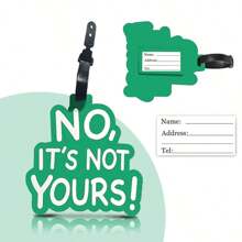 Rapid Identification Tag For Travel Baggage,Creative PVC Luggage Tags, Soft Rubber, Airport Check-In, Boarding Passes, Backpack Identification, Tag Prevention, Pendants, Luggage Identification Bag For School School Accessories School Stuff - Nhiều màu - Xem 13