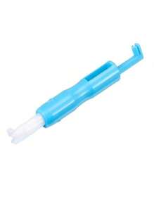 1pc Sewing Tool For Elderly, Automatic Needle Threader, Household Sewing Machine Accessories, Plastic Quick Sewing Needle Threader - Blue - View 9
