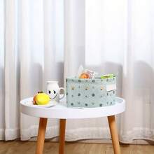 1pc Desktop Folding Storage Basket, Suitable For Organizing Cosmetics, Socks, Skincare Products, Household Storage Bin