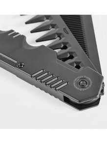 1 pieza Peine plegable para hombres, para cabeza grasa y cabeza ancha, con dientes anchos y textura para modelado, portátil para viajes, con dientes finos para corte de cabello y multifuncional para arreglo de barba