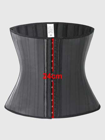 24 厘米光滑橡胶束腰带，带 25 根骨头，运动健身压缩乳胶腰部训练器健身房配件腹部瘦身束腰带，腰带腹部瘦身束身衣
