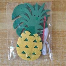 1pc Hawaiian Tropical Flamingo Summer Party Decor Banner Garland Bunting Tropical Jungle Banners Happy Birthday Decoration - Multicolor - View 6