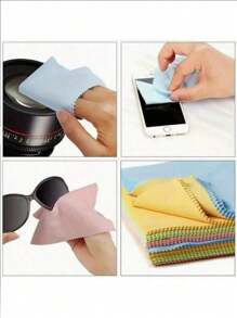 2pcs/6pcs/10pcs Microfiber Eyeglass Cleaning Cloth, Best For Cleaning Smartphones, Computers, Cameras, Electronics, Jewelry, Sunglasses, Activities, Travel, Back To School Supplies