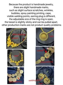 1 cặp hoa tai chân dung tròn thời trang dành cho nữ đính đá, hộp quà tặng, đám cưới, tiệc tùng, hoa tai vàng, ngày của mẹ, ngày của nhà giáo, ngày lễ tình nhân, quà tặng lễ hội, trang sức ngày lễ tình nhân - Vàng - Xem 3