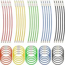16/50Pack Stainless Steel Loops 2mm Coated Wire Keychain Cable Large Keyrings 6 Inch Key Chain For Luggage Tags, Key Tags, Keyrings, Kitchen Utensils, Duster-Assorted Colors - Multicolor - View 8