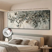 1 pièce Impression sur canevas d'art mural d'olivier, style art déco classique moderne, affiche de peinture à l'huile encadrée, thème paysage, motif unicolore, pour décoration intérieure/extérieure pour salon, chambre, cuisine, salle à manger, salle de classe, thème paysage, style de décoration artistique, style classique, style moderne, automne, printemps - Multicolore - Voir 7