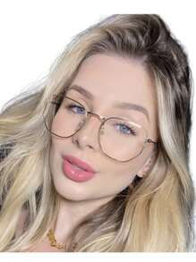 Eyeglasses - 金色 - 查看 2