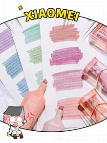 1 支闪光荧光笔，闪亮彩虹色银河沙色荧光笔，适用于日记、笔记、涂色和绘画，适合返校 - 閃光螢光筆 - 查看 5