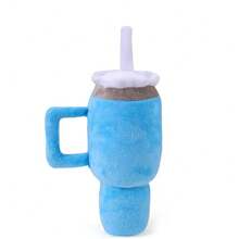 1pc Cup Design Pet Dog Squeaky Plush Toy, Chew Resistant Teeth Grinding Toy
