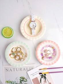 1pc Ring Storage Tray, Creative Jewelry Storage Tray, Jewelry Tray, Ring Necklace Earrings Storage Tray, Cosmetics Storage Tray, Watch Bracelet Storage Tray, Hairpin Lipstick Storage Tray, Girl Gifts