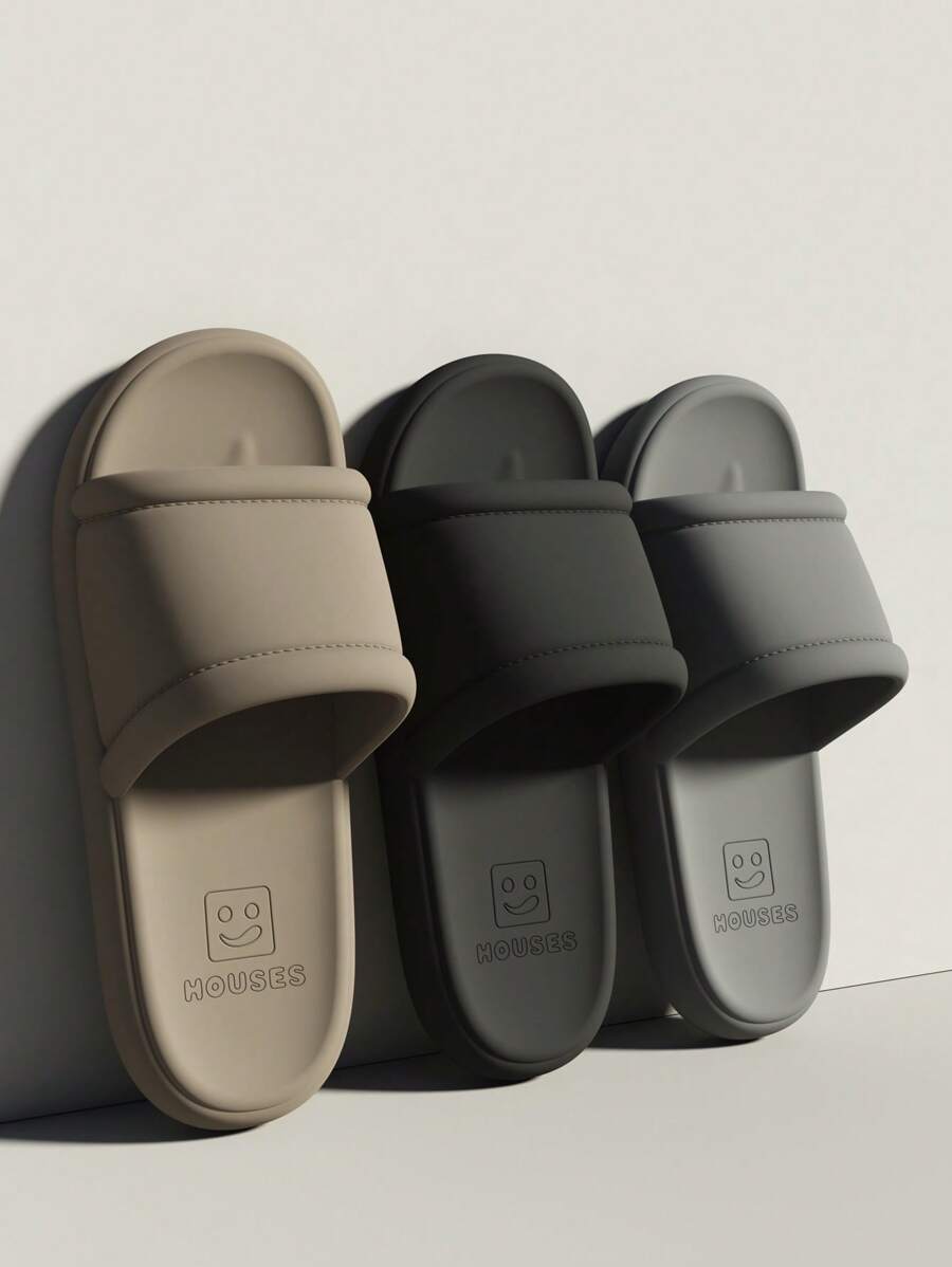 Unisex Indoor Home EVA One-Piece Slippers, Simple Solid Color Lightweight Soft Flexible Bathroom Shower Non-Slip Casual Slippers For Home Use, Suitable For Teen, Summer Casual, Outdoor Athletic, Vacation Travel, Graduation Gifts, Birthday Dress Accessories
