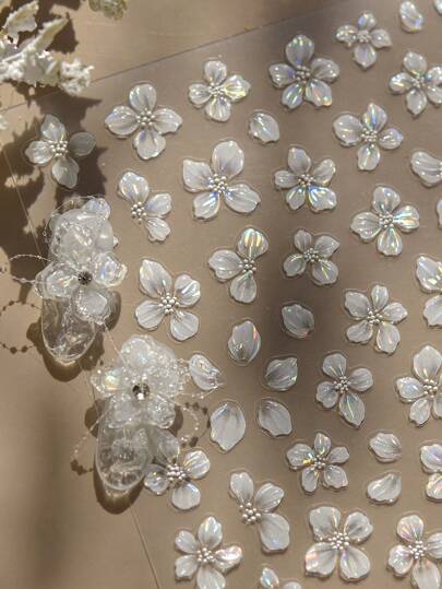 Exquisite Butterfly Wing Nail Art Stickers - Self-Adhesive, Scent-Free Decorations For Hands & Feet With Elegant Designs And Easy Application, Perfect For Autumn And Winter DIY Nails