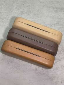 Wood-Grain Round Metal Eyeglass Case, Fashionable And Natural, Crush-Resistant And Shockproof To Protect Eyeglasses. Convenient Storage Choice For Students With Myopia, Protecting Glasses When Bag Is Squeezed Or Dropped. Sturdy Material And Reasonable Design Allow Students To Carry Confidently Without Worrying About Glasses Damage. Portable Round Metal Case Design, Can Be Placed In Book Bag Corner Without Taking Up Space., Gender Reveal Party, Perfect For Birthdays, Weddings, Parties, The Perfect Gift For Colleagues, Friends, And Family, Back To School