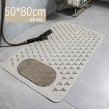 Alfombra de ducha y bañera, alfombra de ducha de goma antideslizante para personas mayores y mujeres, alfombra de bañera antideslizante con agujeros de drenaje y ventosas, alfombra de baño para baño y bañera