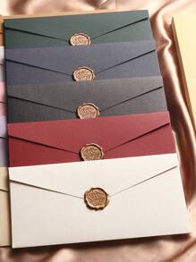 Sobre grande de lino, sobre de oficina, tarjeta de invitación de boda, invitación de negocios occidentales, regalo de vacaciones, sobre de decoración de fiesta, papel de tarjeta, textura de lana de múltiples estilos y colores, almacenamiento hecho a mano, regalos de invitación de unicolor, decoraciones de cumpleaños, decoraciones de fiesta, decoraciones de playa de verano, suministros escolares, decoración de habitación - Lino largo blanco - Ver 3