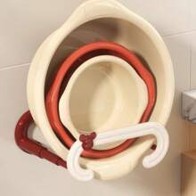 1pc Heart-Shaped Expandable Bathroom Shelf, Wall-Mounted Storage Rack Holder For Sink/Vanity/Kitchen/Balcony, No-Drill