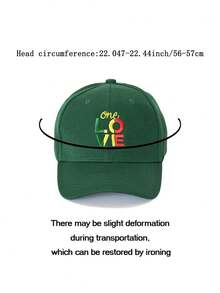 1pc Love Embroidered Lightweight Breathable Fashionable Outdoor Travel Party Cap, Unisex, Holiday Gift - A - View 8