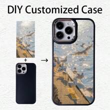 Custom Photo Photo Phone Case Compatible With Iphone 11 12 13 14 15 16 Pro Max XS XR XSMAX Create Your Own Personalized Photos With Custom Photos, Beautiful Souvenir Photo Custom Design - Black - View 11