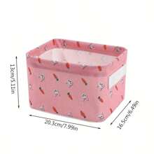 1pc Desktop Folding Storage Basket, Suitable For Organizing Cosmetics, Socks, Skincare Products, Household Storage Bin