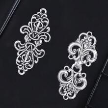 1/2/3/4 Stück Vintage Pulloverclips-Set, Umhangknopf-Verschluss, Wollstrickjacken-Nähverschluss-Haken, Retro Schalkragen Broschen-Clip, formelle Hemdknöpfe