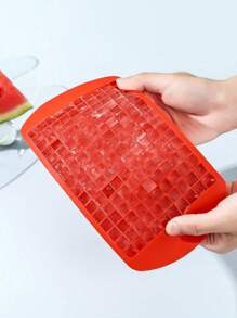 1 pieza Molde de cubitos de hielo de silicona de color opcional con 160 mini cubos y molde de liberación fácil para hielo triturado y arena de hielo