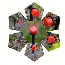 Adjustable Flow Garden Drip Irrigation System, Automatic Watering System, Made Of Plastic Material, No Need For Electricity, Universal Connection Thread, Water-Saving Spraying Device, Suitable For Gardens