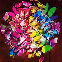 50 Pieces Butterfly Wall Decoration - Plastic Butterfly Wings Foldable Removable Waterproof Reusable Wall Stickers For Family Room Bedroom Nursery Party Wedding Festival Decoration ... Gifts Birthday Graduation Room Decor Home Decor Bathroom Decor Bedroom Decor Room Decoration Stuff Living Room Decor House Decor Home Decor Living Room Wall Art Wall Paper