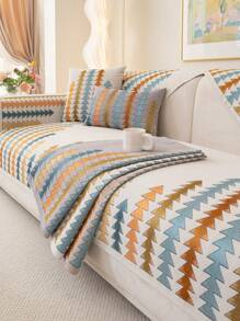 1pc Luxury All Season Sofa Seat Cover, Modern Minimalist Chenille Fabric Anti-Dust Anti-Slip Fashion Cushion Pad, Washable, Pilling-Resistant, Pet Friendly, Fits Bedroom, Office, Living Room, L-Shaped Sofa 1/2/3/4 Seat