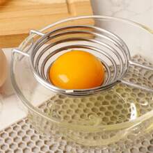1 件装鸡蛋分离器不锈钢蛋黄蛋白分离工具 - 銀色 - 查看 9