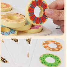 2025 Custom Montessori Children's Wooden Donut Color Board Jigsaw Puzzle Building Blocks Game Children's Educational Cognitive Toy Montessori Educational Toy Children's Early Education Donut Color Education Learning Toy Baby 2025 New Baby Wooden Donut Color Board Jigsaw Puzzle Building Blocks Game Early Education Cognitive Toy - Multicolor - View 11